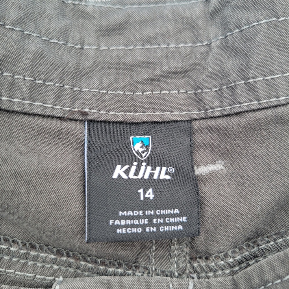 Kuhl Womens Cargo Shorts Gray Size 14 Hiking Outdoor Stretch Cotton Blend Summer - Picture 4 of 8